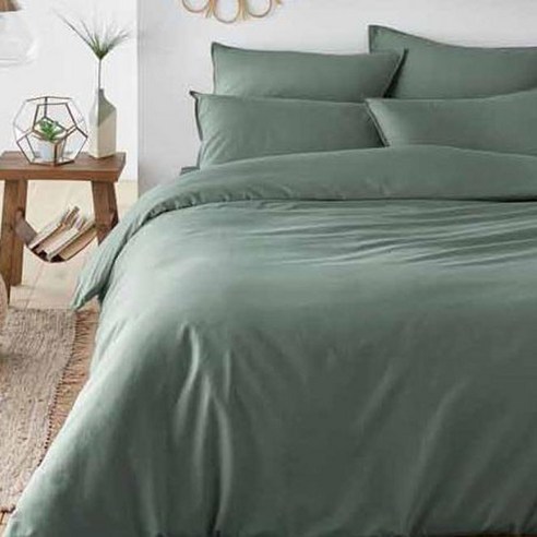 라흐두뜨 워싱면 심플 컬러 이불커버 F696790, eucalyptus