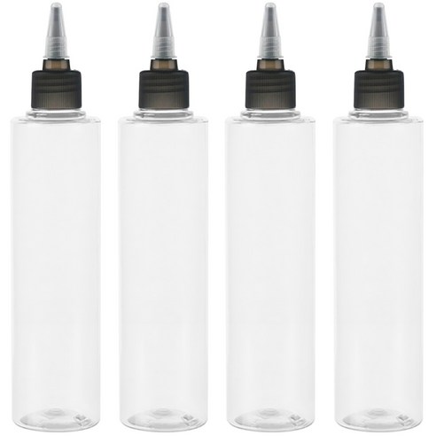 병도매닷컴 AC170 투명 뾰족캡 공병, 170ml, 4개