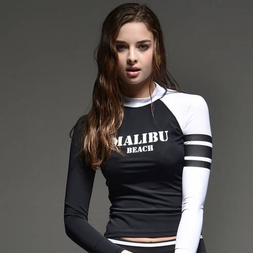 나야스타일 여성용 MALIBU 테이프 래쉬가드