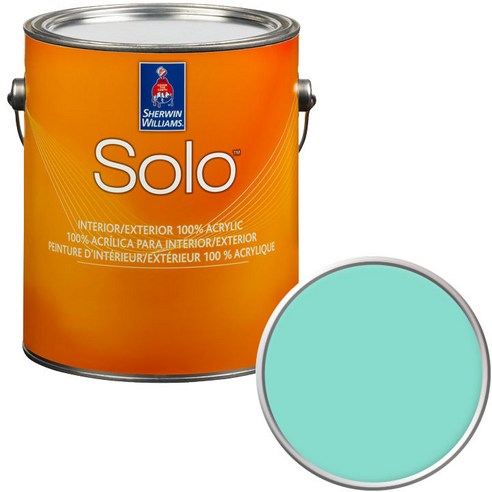 셔윈윌리암스 솔로 저광 페인트 1L, SW6937 Tantalizing Teal