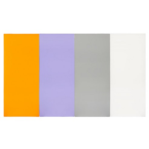 퍼니존 퍼니테라피 오렌지비비드 시리즈 영유아 폴더매트, 오렌지 + 바이올렛 + 그레이 + 화이트