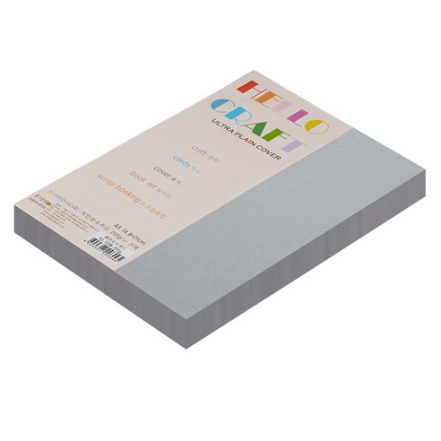 종이문화 친환경색지 레인보우카드 No.31 그레이, A5, 90매
