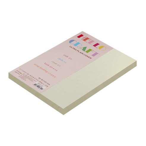 종이문화 친환경색지 레인보우카드 No.1 레몬, B5, 60매
