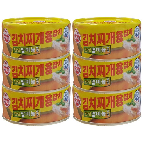 오뚜기 김치찌개용 참치, 150g, 6개
