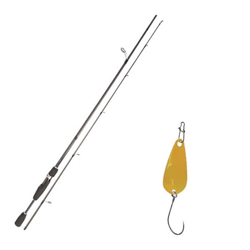 YGF 블루포스 스타젠 루어낚싯대 S63L + 다미끼 메탈지그 앤 피카 스푼 B 2.8g, 020 MANGO YELLOW