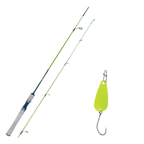 원다 예그린 스피닝 루어낚싯대 562UL + 다미끼 메탈지그 앤 피카 스푼 B 2.8g, 016 CHARTREUSE