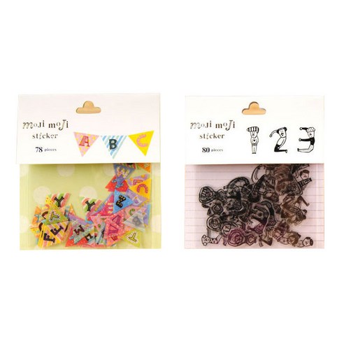 라이프포인트 알파벳 숫자 가렌드알파벳 DIY 스티커팩 2p 세트, 06 가렌드알파벳, 11 사람숫자, 1세트