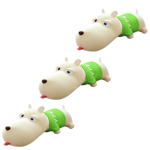 블럭마트 공기정화 습도조절 숯 먹은 강아지 차량용 탈취제 그린, 1개입, 3개