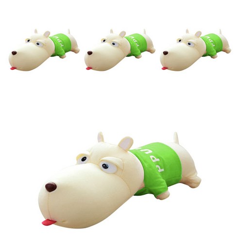 블럭마트 공기정화 습도조절 숯 먹은 강아지 차량용 탈취제 그린, 1개입, 4개