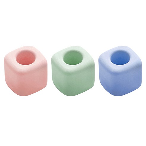 블럭마트 규조토 칫솔꽂이 사각, 랜덤 발송, 3개입