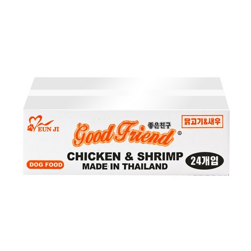 굿프랜드 강아지캔 100g, 닭고기 + 새우 혼합맛, 24개입