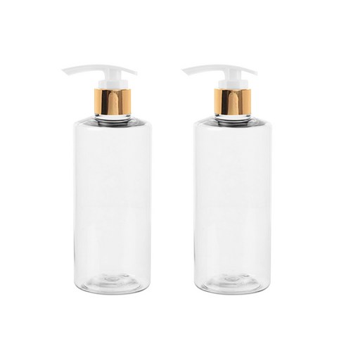 병도매닷컴 투명 주방디스펜서 AC200 + 골드마개, 200ml, 2세트