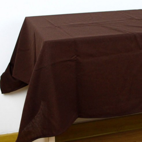 이코디 라이트 솔리드 테이블 보, 브라운, 134 x 200 cm