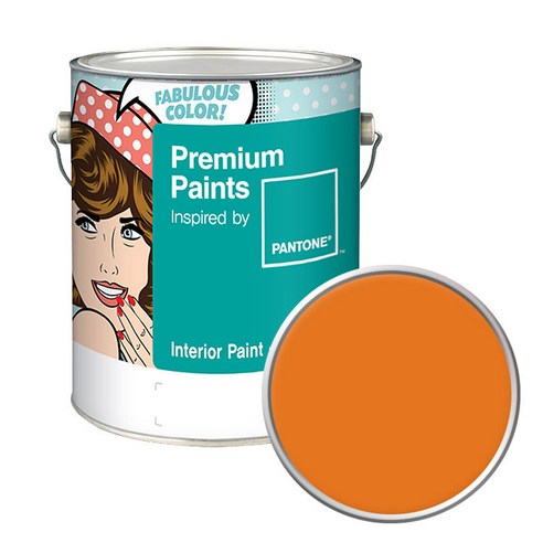 노루페인트 팬톤 내부용 실내벽면페인트 저광 4L, 16-1255 Russet Orange