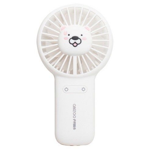 움스 캐릭터 휴대용 미니 핸디 선풍기, SHF-M01, White(부끄곰)