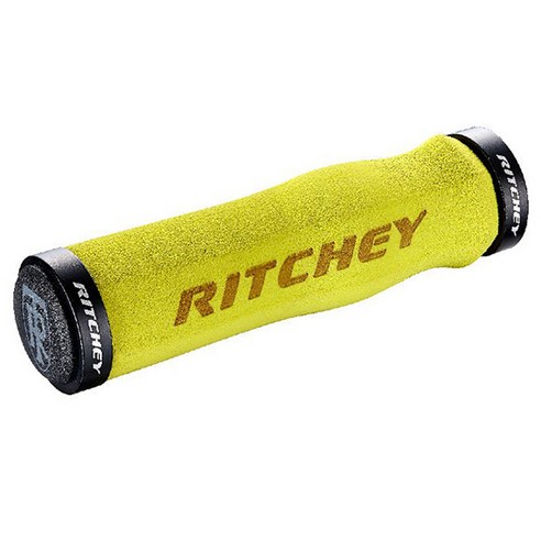 RITCHEY WCS ERGO 락 고밀도 스펀지 폼 자전거 그립 130mm, 옐로우, 1개