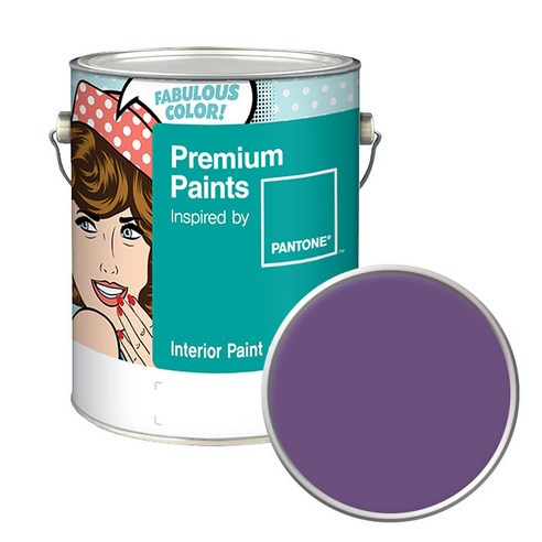 노루페인트 팬톤 내부용 실내벽면페인트 저광 4L, 18-3518 Patrician Purple
