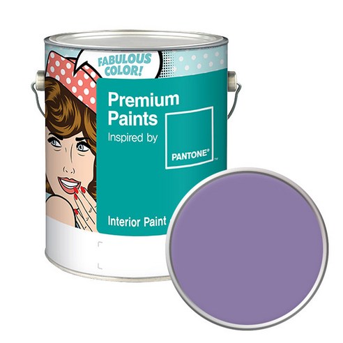 노루페인트 팬톤 내부용 실내벽면페인트 저광 4L, 17-3615 Chalk Violet