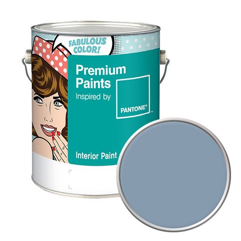 노루페인트 팬톤 내부용 실내벽면 저광 페인트 4L, 16-4010 Dusty Blue, 1개