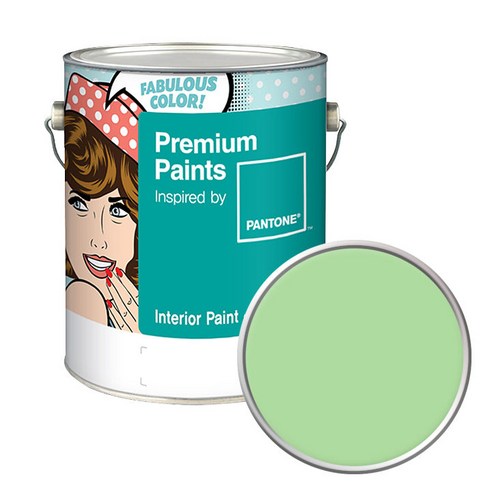 노루페인트 팬톤 내부용 실내벽면페인트 저광 4L, 13-0221 Pistachio Green