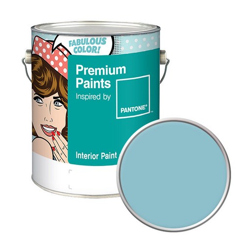 노루페인트 팬톤 내부용 실내벽면 저광 페인트 4L, 14-4512 Porcelain Blue