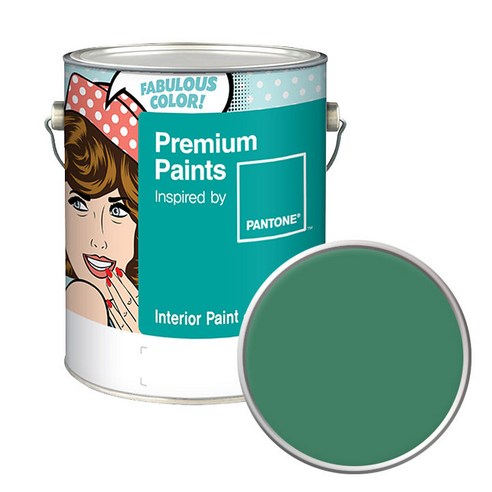 노루페인트 팬톤 내부용 실내벽면페인트 저광 4L, 17-5923 Pine Green