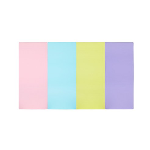 퍼니존 퍼니테라피 영유아폴더매트 베이비핑크비비드시리즈2, 베이비핑크 + 스카이블루 + 피스타치오 + 바이올렛