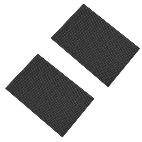 블럭마트 주방 드라잉매트 식기 컵 건조매트 45 x 30 x 1 cm, 1단, 블랙, 2개
