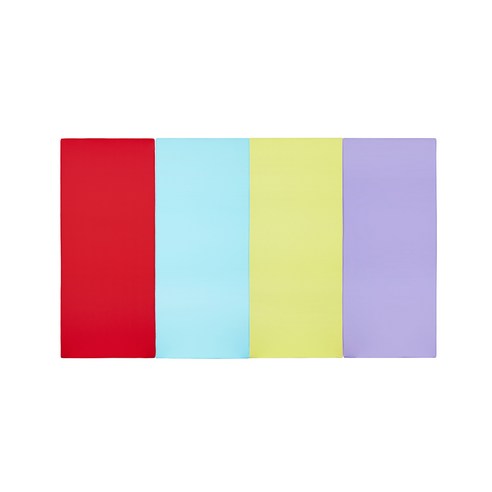퍼니존 퍼니테라피 레드비비드시리즈2 유아폴더매트, 레드 + 스카이블루 + 피스타치오 + 바이올렛