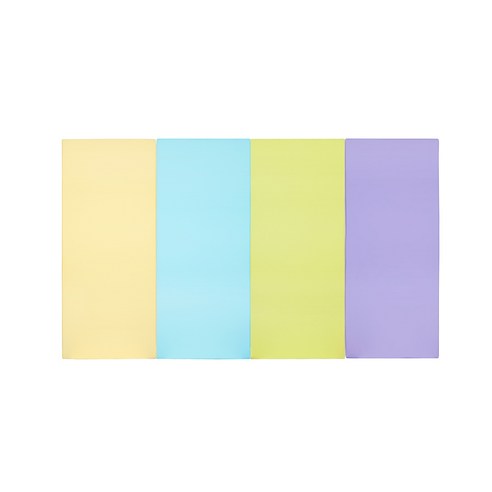 퍼니존 퍼니테라피 영유아폴더매트 아이보리비비드시리즈2, 아이보리 + 스카이블루 + 피스타치오 + 바이올렛