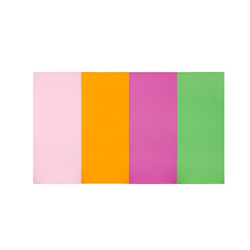 퍼니존 퍼니테라피 베이비핑크비비드 시리즈 4 유아폴더매트, 베이비핑크 + 오렌지 + 핫핑크 + 그린