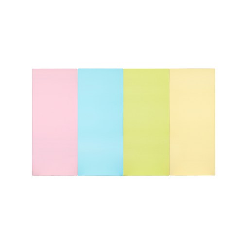 퍼니존 퍼니테라피 베이비핑크비비드 시리즈 4 유아폴더매트, 베이비핑크 + 스카이블루 + 피스타치오 + 아이보리