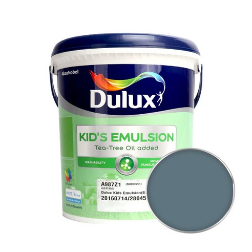 듀럭스 키즈 에멀전 무광 페인트 3L, Connecticut Blue
