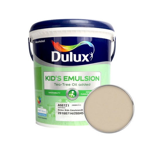 듀럭스 키즈에멀전 무광 페인트 3L, Basic Khaki