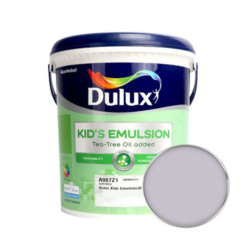 듀럭스 키즈에멀전 무광 페인트 3L, Silver Mauve