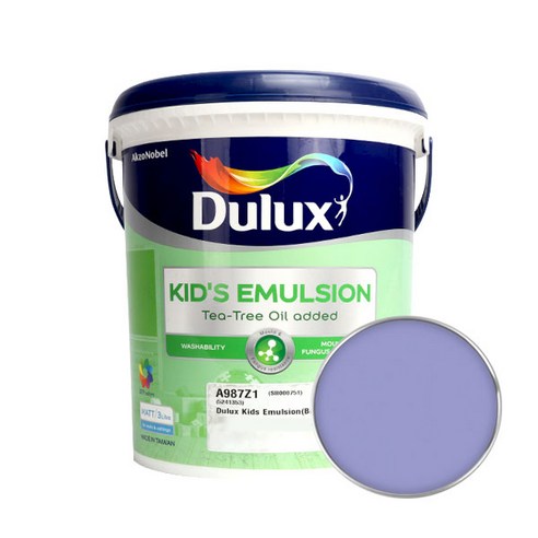 듀럭스 키즈에멀전 무광 페인트 3L, Phenomenal Purple