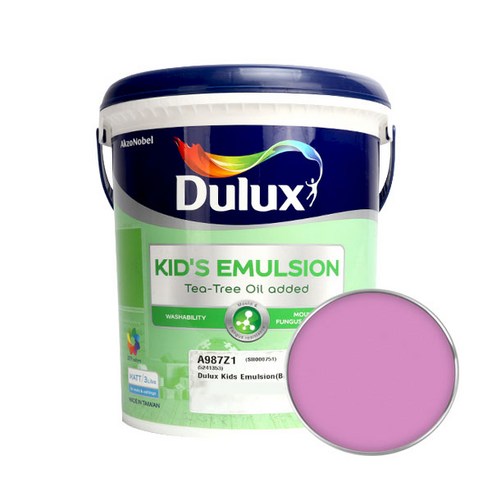 듀럭스 키즈에멀전 무광 페인트 3L, Exotic Pink
