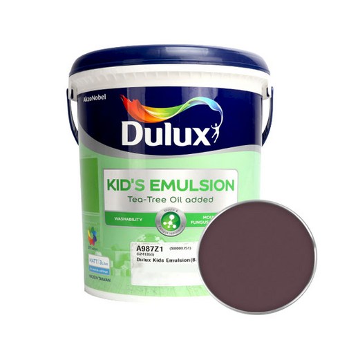 듀럭스 키즈에멀전 무광 페인트 3L, Bold Damson