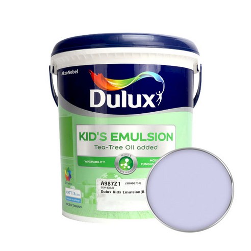 듀럭스 키즈에멀전 무광 페인트 3L, Carnival Mauve