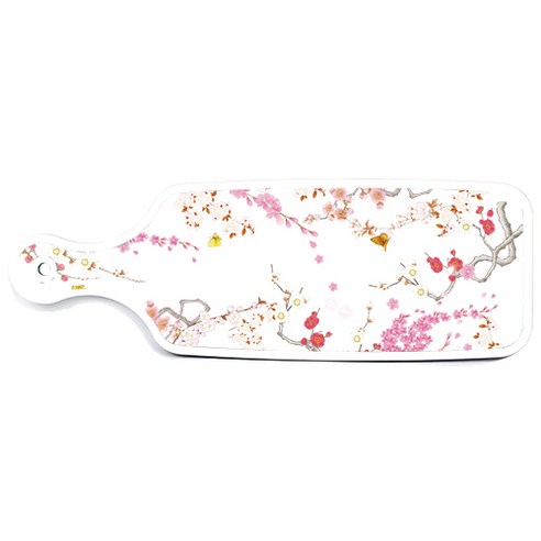 로엠디자인 서빙 도마, 로맨틱연지색floral, 1개