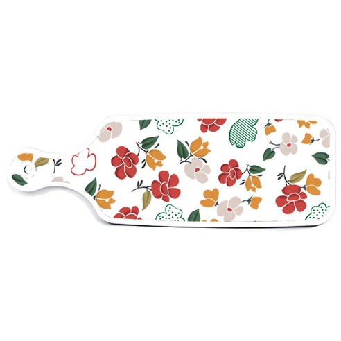로엠디자인 서빙 도마, floral 목련 패턴, 1개