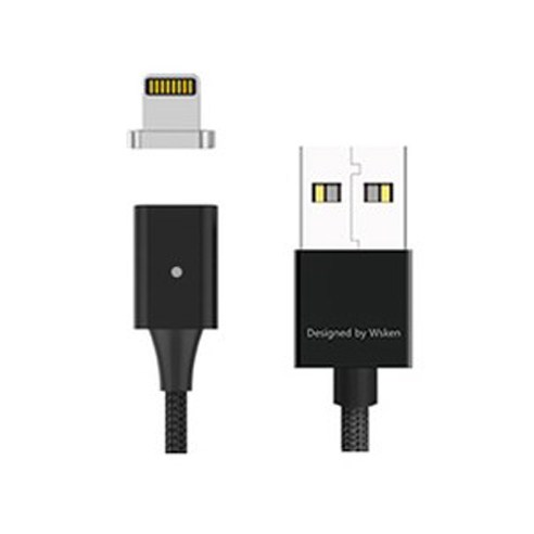 WSKEN X-CABLE 자석 충전 케이블, Lite 애플(블랙)