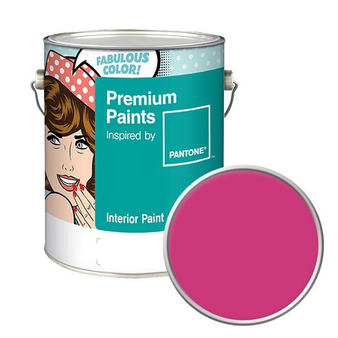 노루페인트 팬톤 내부용 실내벽면 무광 페인트 4L, 18-2436 Fuchsia Purple