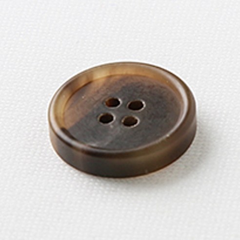 HR빅버튼 메시아 단추 21mm, 무광 연브라운, 4개입
