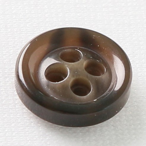 HR빅버튼 아우디 단추 15mm, 다크브라운, 12개입