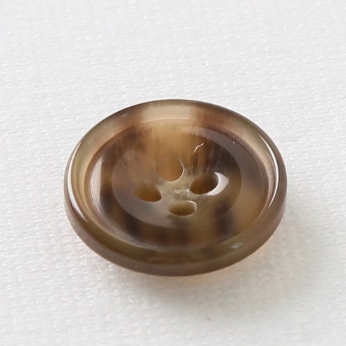 HR빅버튼 아스날 단추 15mm, 브라운, 12개입