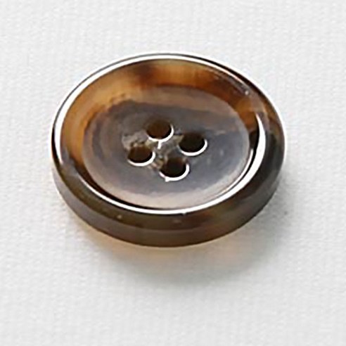 HR빅버튼 세븐틴 단추 21mm, 라이트브라운, 4개입