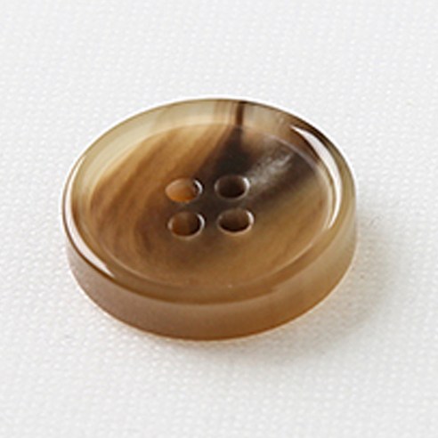 HR빅버튼 메시아 단추 21mm, 유광 베이지, 4개입