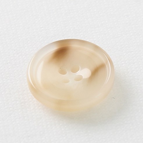 HR빅버튼 아스날 단추 18mm, 연베이지, 4개입