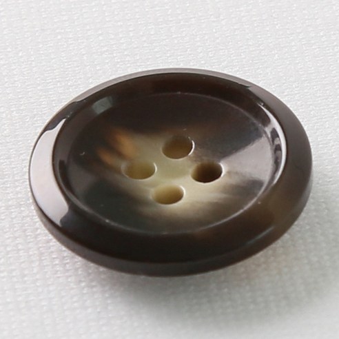 HR빅버튼 코트라 단추 23mm, 다크브라운, 4개입